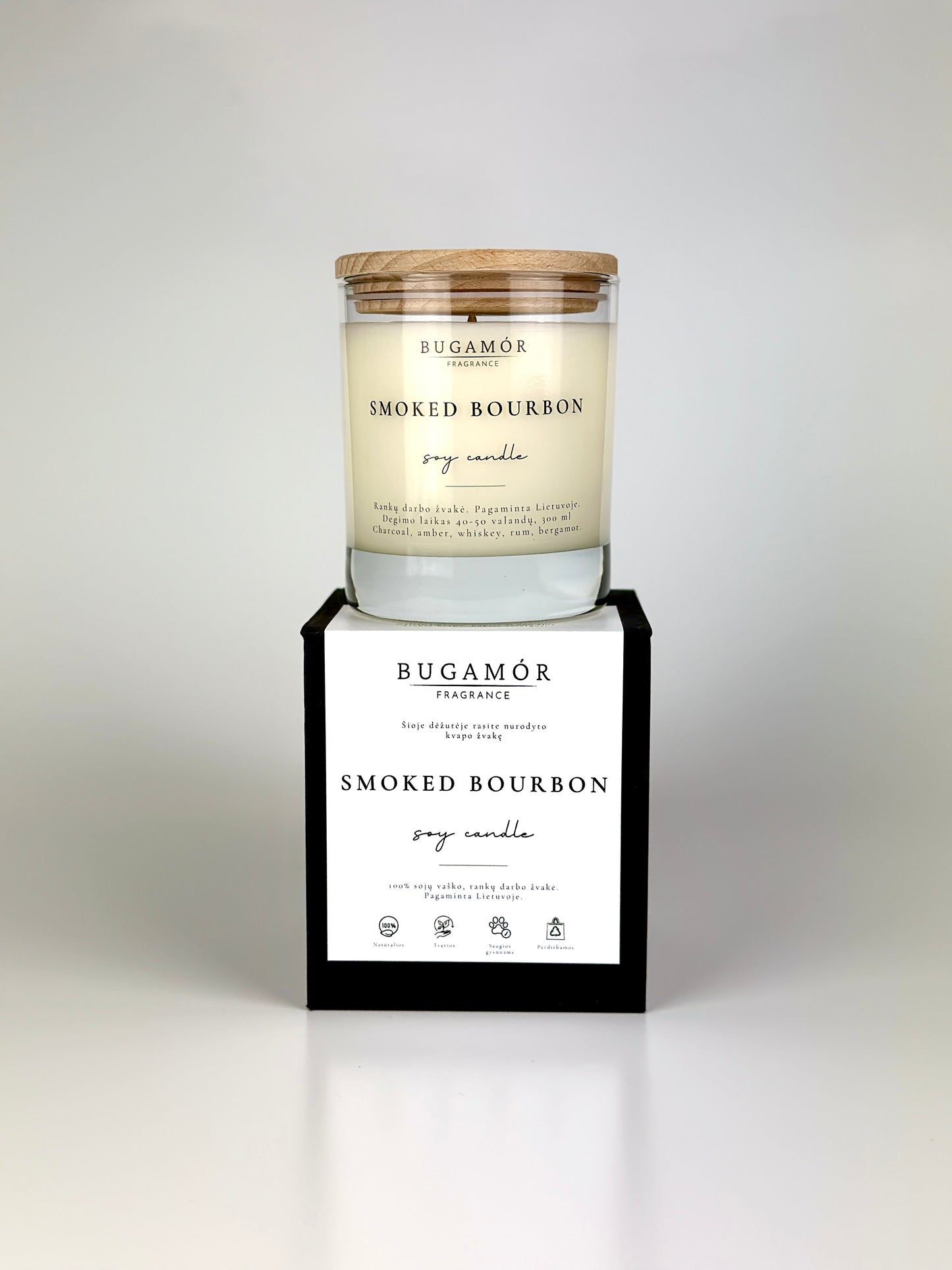 Aromatinė žvakė ,,Smoked Bourbon“ 300ml